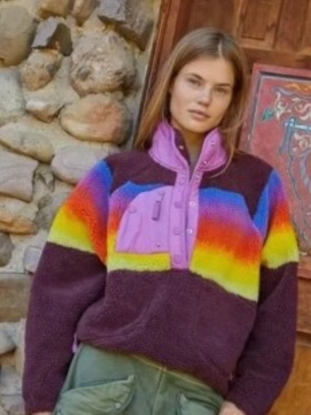 Movement by Free People Hit the Slopes in Espresso Rainbow Combo